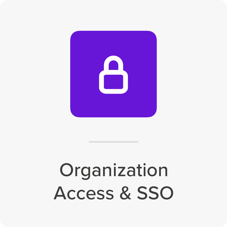 Organization Access & SSO-1 Organization Access & SSO-1