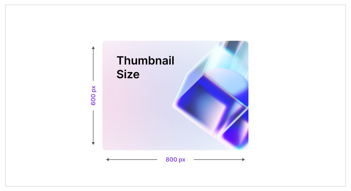 What is the preffered size for collection thumbnails?
