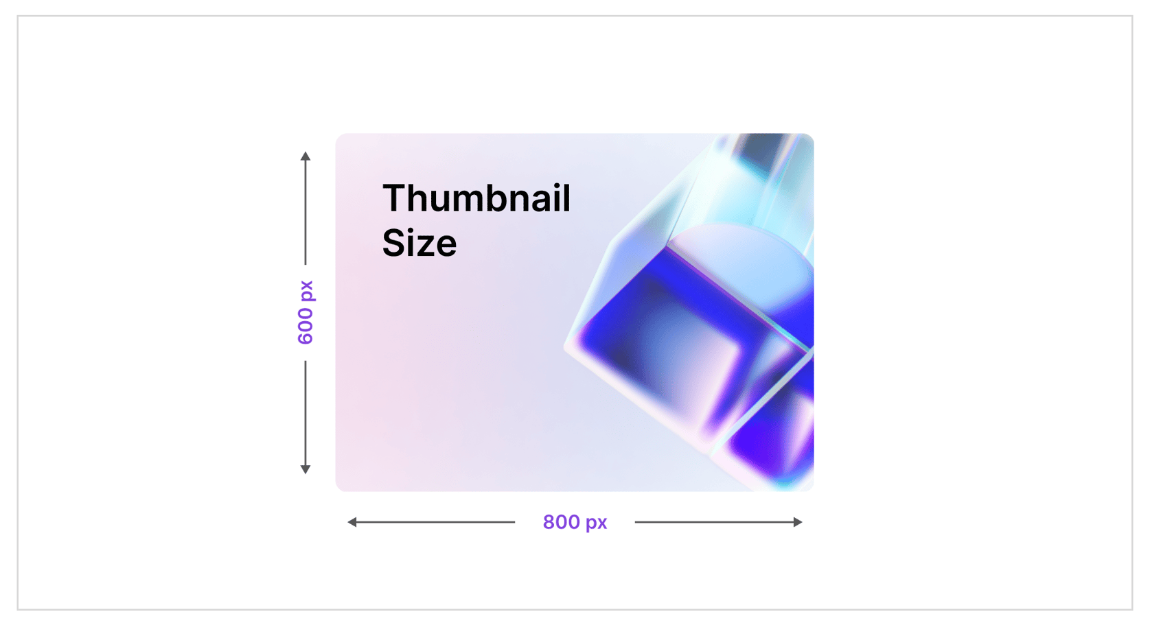 What is the preffered size for collection thumbnails?