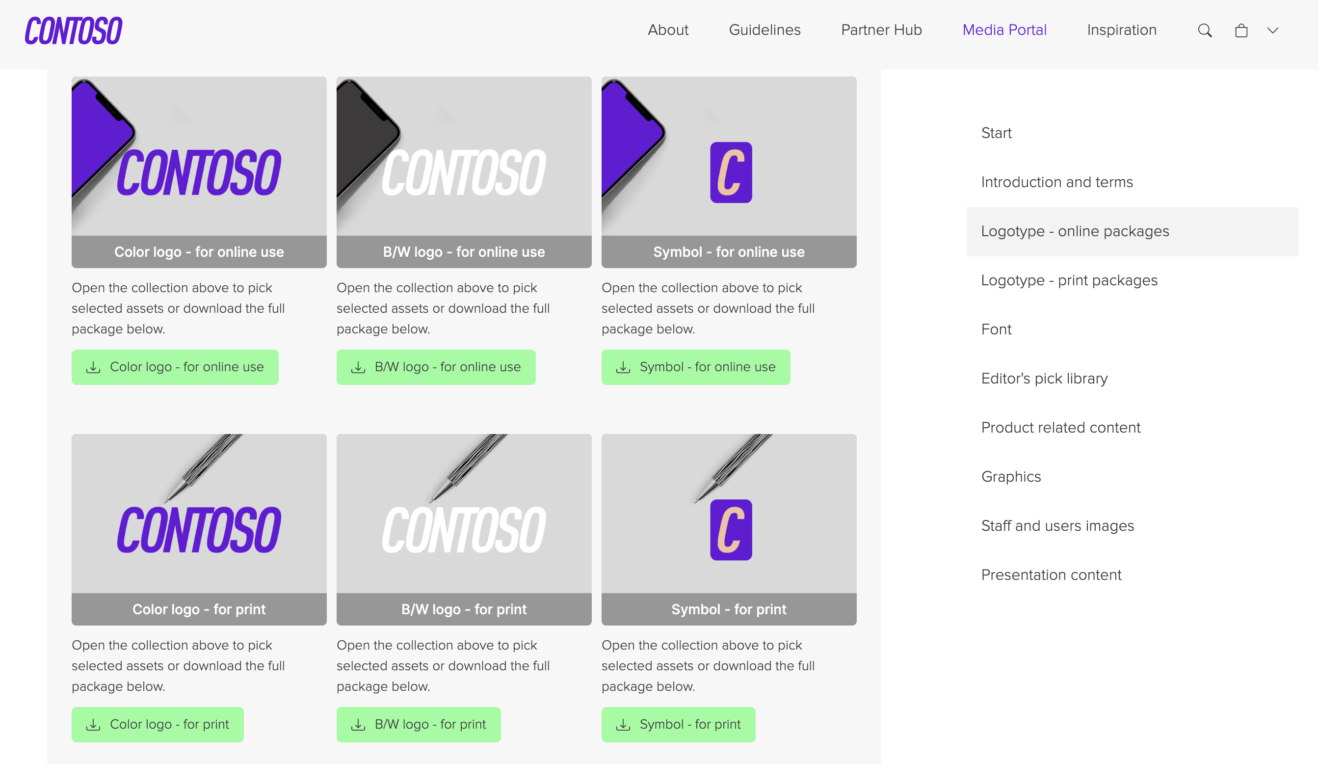 Contoso assets