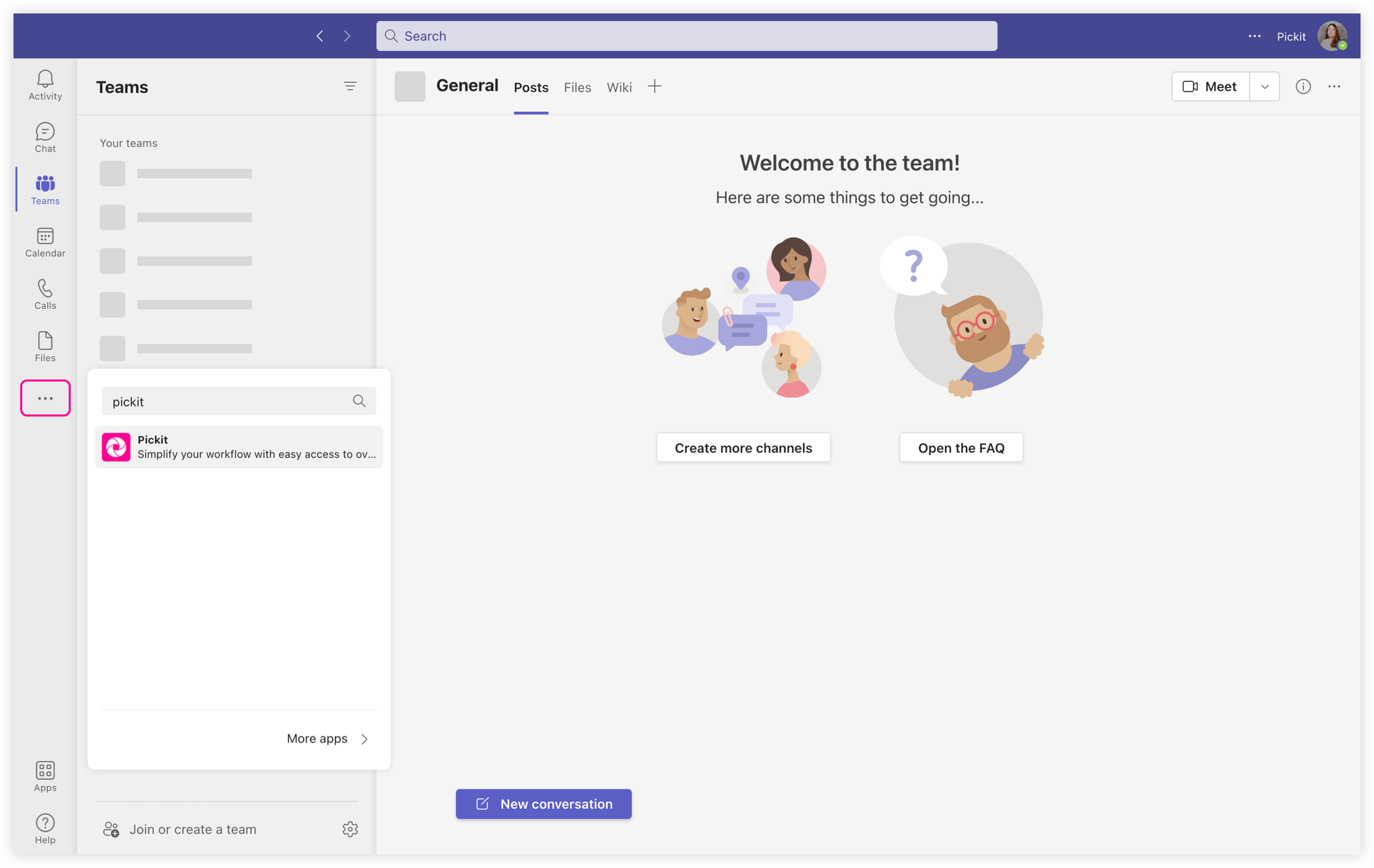 Pickit Add-in for Microsoft Teams 2